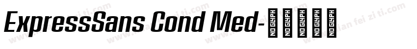 ExpressSans Cond Med字体转换